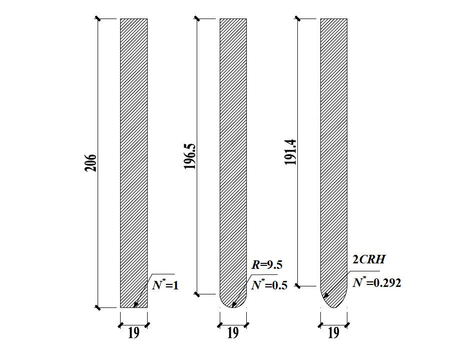 Threephase 2D model of longrod semiinfinite metal targets considering variation