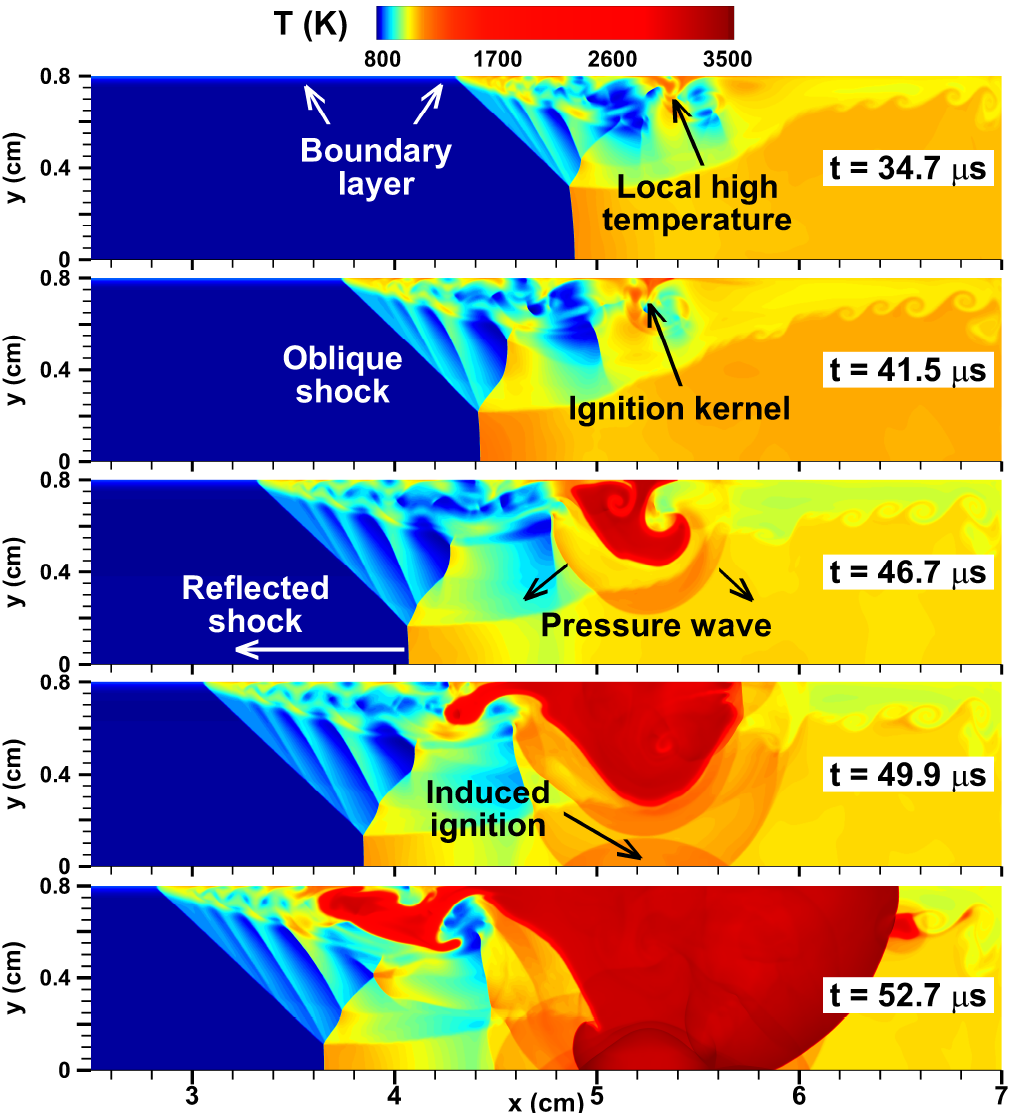 Numerical studies on weak and strong ignition induced by reflected ...