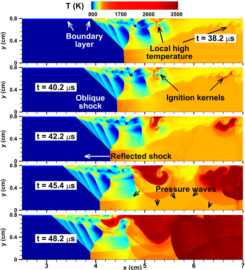 Numerical studies on weak and strong ignition induced by reflected ...