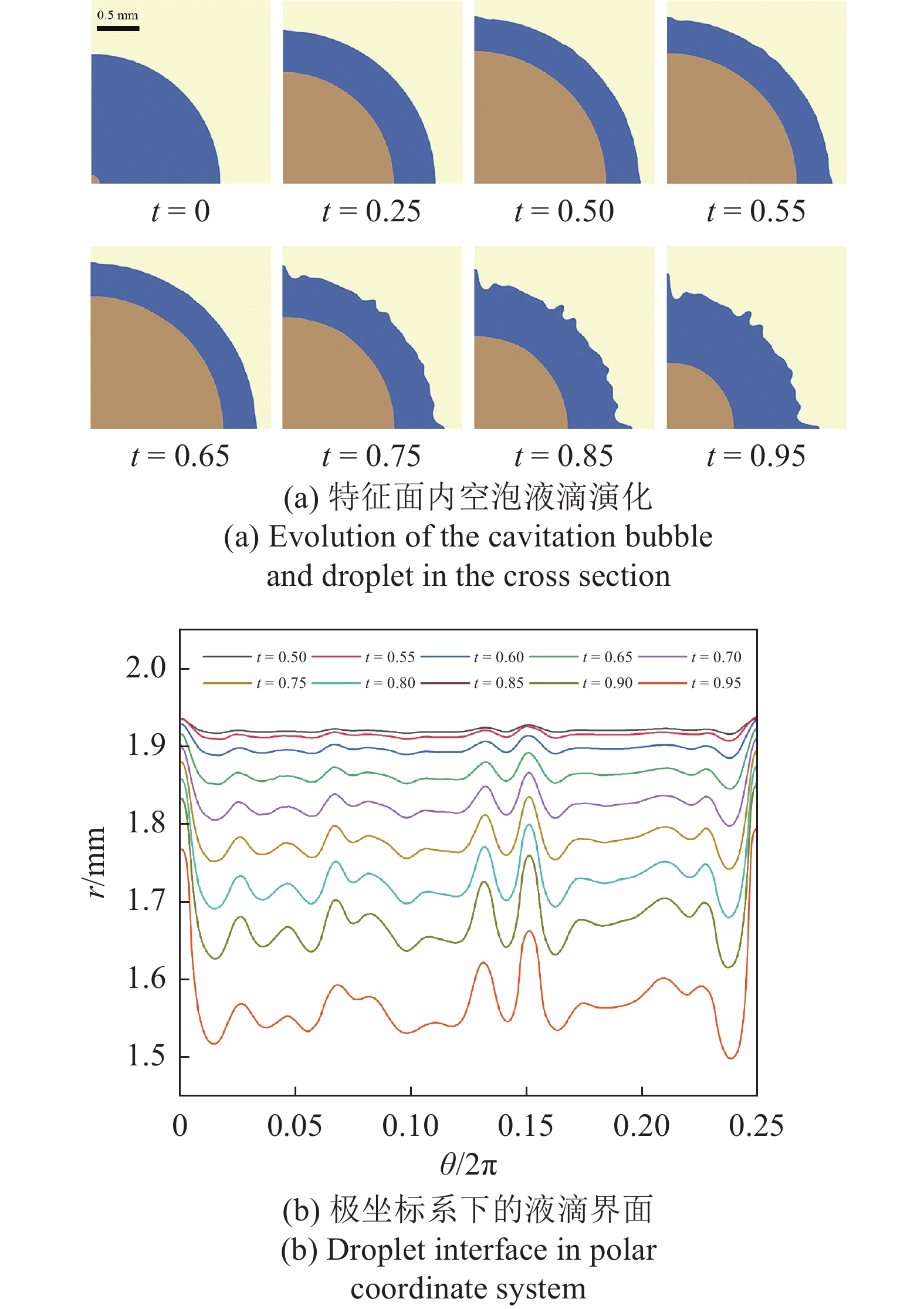 空泡诱导液滴界面不稳定性研究