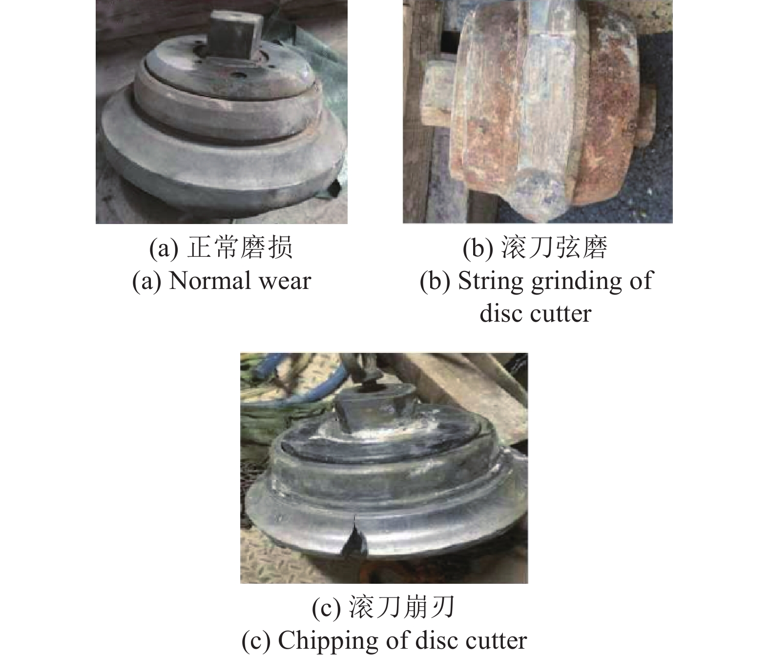 TBM不均匀磨损盘形滚刀破岩力研究
