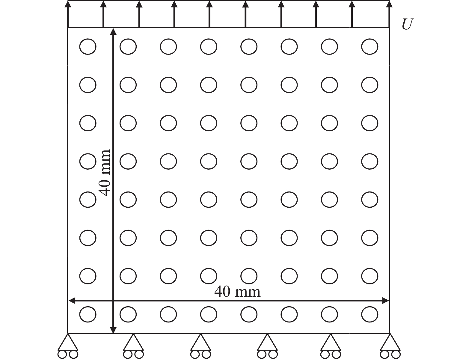 FRACTURE BEHAVIOR OF PERIODIC POROUS STRUCTURES BY PHASE FIELD METHOD