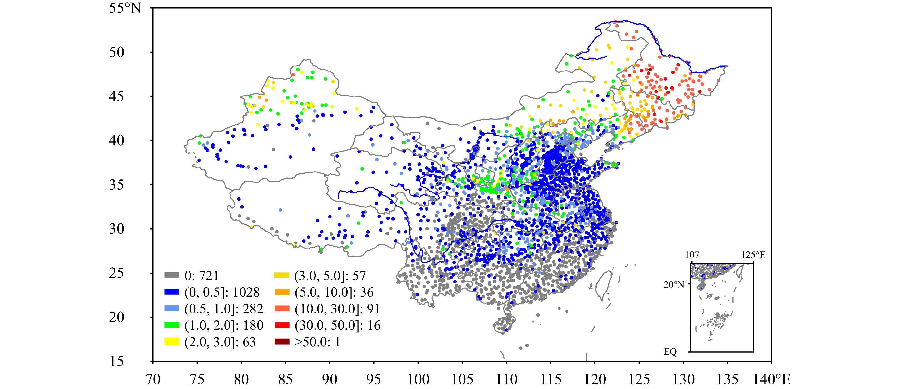 1951―2023年中国地面器测积雪深度数据集研制及应用